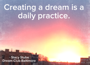 We came up with this phrase for the club to be seen as like a gym for your dreams. 